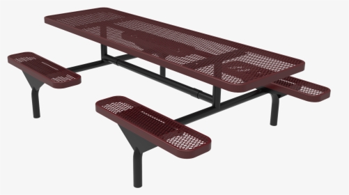 Standard Metal Bonded Picnic Table - Bench, HD Png Download, Free Download