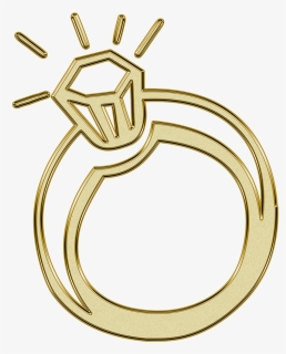 Ring, Gold, Golden, Symbol, Glitter, Wedding - Engagement Ring, HD Png Download, Free Download