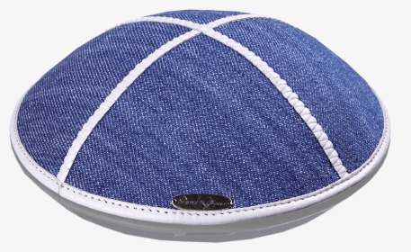 Kippah «classic» Jeans Blue With White Edging - Kippah Transparent, HD Png Download, Free Download