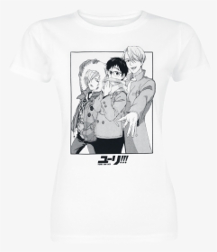 Null Yuri On Ice Characters White T-shirt 358139 Hzahwpg - Cartoon, HD Png Download, Free Download