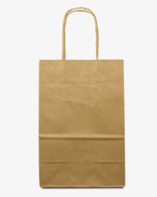 Brown Twist Handle Paper Carrier Bags, 14cm Wide - Tote Bag, HD Png Download, Free Download