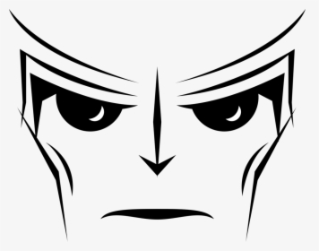 Alien Face - Black And White Faces Of Robot, HD Png Download, Free Download