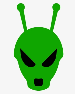 Alien, Head, Green, Face, Creature, Fantasy, Ufo - หัว เอ เลี่ยน สี เขียว, HD Png Download, Free Download