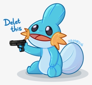 Transparent Mudkip Png - Mudkip With A Gun, Png Download, Free Download