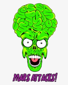 Save To Collection - Mars Attacks Alien Head, HD Png Download, Free Download