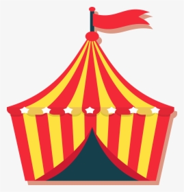 Cone Clipart Circus - Cartoon Circus Tent Png, Transparent Png, Free Download