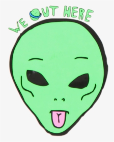 Green Transparent Alien Head, HD Png Download - kindpng