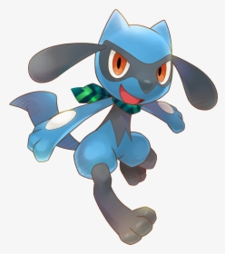 Mudkip Transparent Riolu - Black And Blue Cat Pokemon, HD Png Download, Free Download