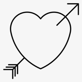 "  Class="lazyload Lazyload Mirage Cloudzoom Featured - Black And White Heart With Arrow, HD Png Download, Free Download
