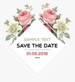 Save The Date Rose Watercolor, HD Png Download, Free Download