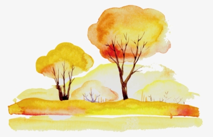 Transparent Watercolor Trees Png - Free Watercolor Tree Png, Png Download, Free Download