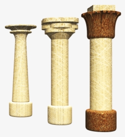 Column, 3d, Pharaonic - Sutun Png, Transparent Png - kindpng