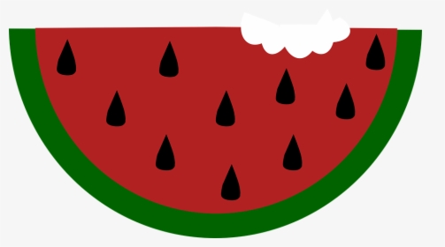 Food, Slice, Fruit, Bitten, Watermelon, Melon, Summer - Watermelon With Seeds Clip Art, HD Png Download, Free Download