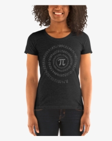 Pi Math Symbol With Spiral Numbers On A Ladies - I M Nicer Than My Face Looks Shirt, HD Png Download, Free Download