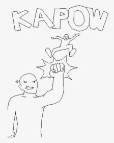Transparent Kapow Png - Line Art, Png Download, Free Download