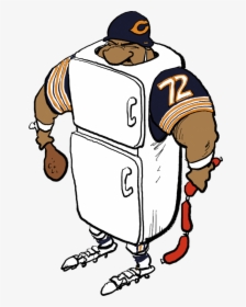Chicago Bears Football Bowl Oregon Ducks Player Clipart - William The Refrigerator Perry Cartoon, HD Png Download, Free Download