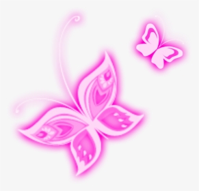 Butterfly - Pink Butterfly Transparent Background, HD Png Download, Free Download
