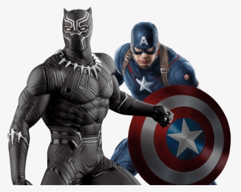 Black Panther And Captain America - Imagen Capitan America Png, Transparent Png, Free Download