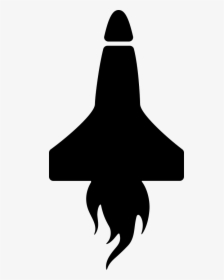 Rocket On Vertical Position With Fire Tail Comments, HD Png Download, Free Download