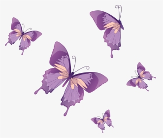 Pink Butterfly Vector Png - Watercolor Purple Butterfly Png, Transparent Png, Free Download