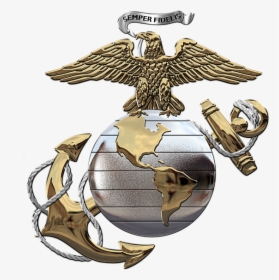 Transparent Flag Globe Png - Usmc Officer Eagle Globe Anchor, Png Download, Free Download