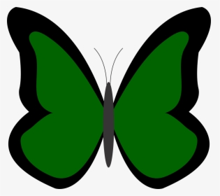 Transparent Pink Butterfly Png - Butterfly In Green Colour, Png Download, Free Download