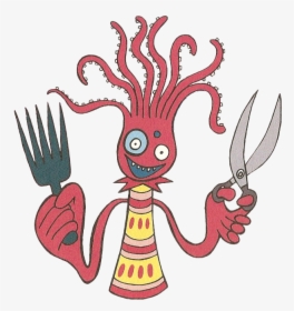 Hairdresser Octopus Red - Parappa The Rapper Octopus, HD Png Download, Free Download