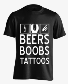 "beers Boobs Tattoos - Active Shirt, HD Png Download, Free Download