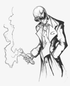 Drawing Of A Mad Scientist, HD Png Download, Free Download