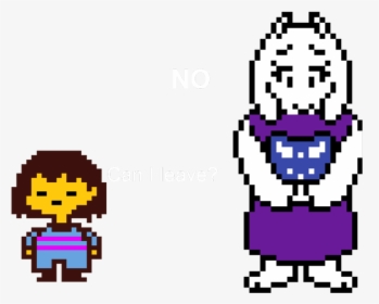 In This Scene, Toriel Won"t Let You Leave The Safe - Undertale Toriel Overworld Sprite, HD Png Download, Free Download