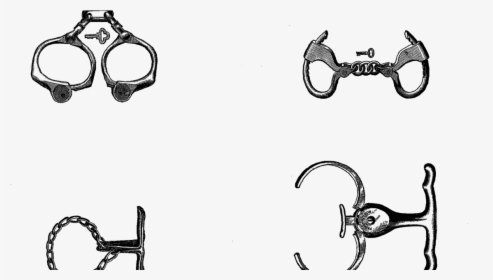 Metal Gear Clipart Printable - Vintage Handcuffs Png, Transparent Png, Free Download