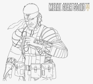 Metal Gear Lineart - Metal Gear Solid Line Art, HD Png Download, Free Download