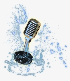Microphone Water Splashes Audio Free Picture - Wet Microphone, HD Png Download, Free Download