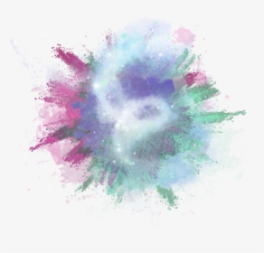 Splash Colorful Smoke Glitter Decorate - Splash Smoke Neon Png, Transparent Png, Free Download