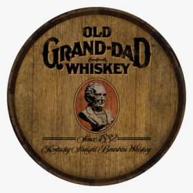 Old Grand-dad Whiskey Printed Barrel Head - Old Grand Dad Whiskey, HD Png Download, Free Download
