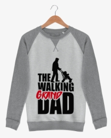 Sweat French Terry Walking Grand Dad Black Par Laundryfactory - Long-sleeved T-shirt, HD Png Download, Free Download