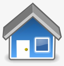 Blue House Clip Art - Vector A Small House Png, Transparent Png, Free Download