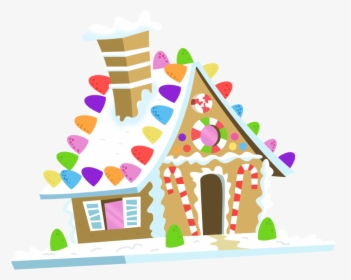 House Clipart Gingerbread Man - Gingerbread House Cartoon Png, Transparent Png, Free Download