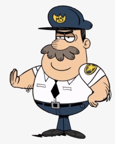 The Loud House Character Mall Cop - Loud House Police Officer, HD Png Download, Free Download