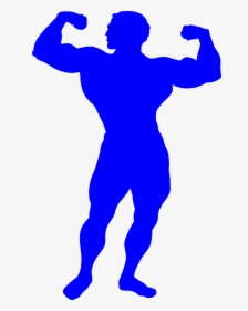 Bodybuilder, Muscles, Man, Make, Masculine, Fitness - Muscle Man Silhouette Png, Transparent Png, Free Download