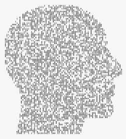 Binary Man Head Clip Arts - Head Binary Code Png, Transparent Png, Free Download