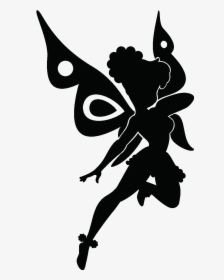Tinker Bell Fairy Sticker Drawing Silhouette - Tinkerbell And Silhouette, HD Png Download, Free Download