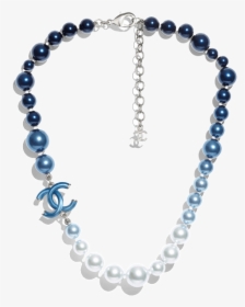 Chanel Blue And Pearl Necklace, HD Png Download, Free Download
