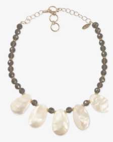 Smoky Quartz Mother Of Pearl Necklace"  Class="lazyload - Collier Oeil De Tigre, HD Png Download, Free Download