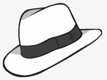 Whit Clipart Fedora - Black And White Fedora Clipart, HD Png Download, Free Download