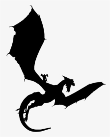 Transparent Dragon Wings Flying Clipart - Harry Potter Silhouettes Art, HD Png Download, Free Download
