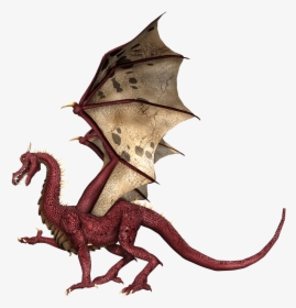 Dragon Red And Brown Wings - Red Dragon Middle Ages, HD Png Download, Free Download