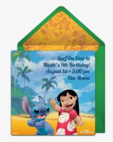 Lilo And Stitch Birthday Invitation Template, HD Png Download, Free Download