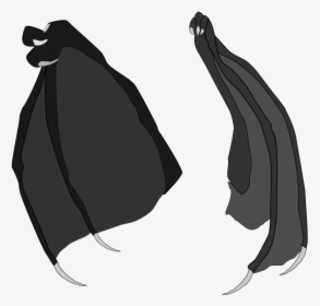 Dragon Wings Vector Stock Blk - Transparent Dragon Wing, HD Png Download, Free Download