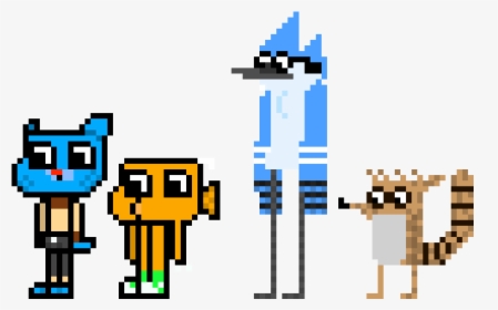 Pixel Art Gumball And Darwin, HD Png Download, Free Download